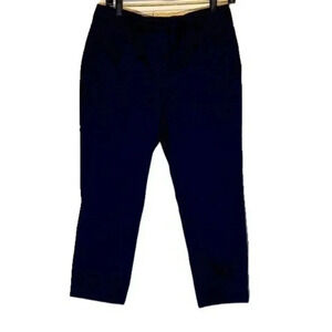 Land’s End Mid Rise Straight Leg Navy Blue Pants Trousers Size 4P